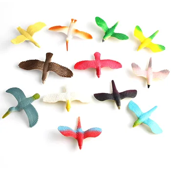 12pcs Imituojamas Plastiko Paukščių Gyvūnų Modelius, Žaislų Rinkinys Dirbtinės Įvairių spalvų Paukščiai Duomenys Vaikams mokomieji Žaislai Vaikams