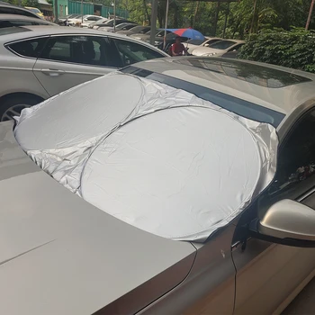 Auto Automobilio priekinio Stiklo skėtį nuo saulės Didelio Dydžio UV Apsauga, Sulankstomas Universalus Saulės Pavėsyje Skydelis Automobilių Priekiniai Windshiled Automobilių Reikmenys