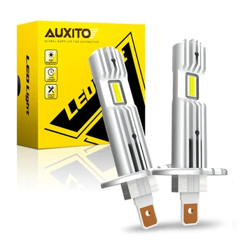 AUXITO Automobilio LED Lemputė H1 Mini Žibintų Lemputės Ventiliatoriaus 