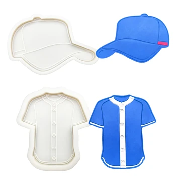Beisbolo Kepurė, Marškinėliai Silikono Sugarcraft Pelėsių Dervos Įrankiai Keksiukų Kepimo Formos Minkštas Tortas Dekoravimo Įrankiai