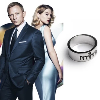 Filmo 007 Serijos Super Dvasios 007 James Bond Žiedas Papuošalai, Vyrų, Moterų Mylėtojas Dovanos