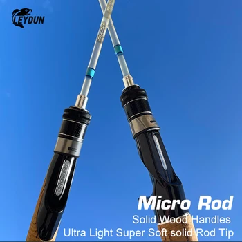 LEYDUN Naujos Micro Metimu meškerės Kietas Patarimai XUL 1.29 cm stikline Lazdele Ultralight Suvilioti Upėtakis Kelionės Verpimo Liejimo meškere