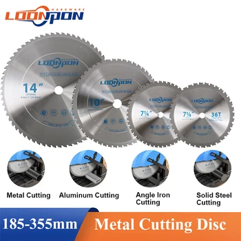 Loonpon Metalo Pjovimo Diskas 185/254/355mm Karbido pjovimo Ašmenys, Skirti Plieno, Ketaus, Aliuminio, Metalo Pjovimo Peilis