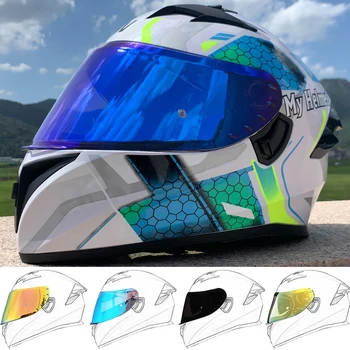 Modulinė Motociklo Šalmas Apversti Visą Veidą Lenktynių Šalmas Cascos Para Moto Dvigubas Lęšis gali būti įrengta su 