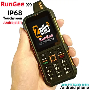 Naujausias Atvykti RunGee X9 Phone 4G Lte Zello TR Walkie Talkie per Jutiklinį Ekraną, 