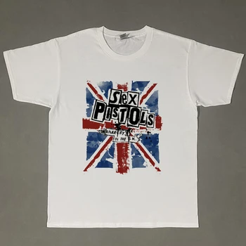 Sex Pistols prarasti vyriški T-Shirt Marškinėliai Vyrams Naujas Trumpas Rankovės Medvilnės Atsitiktinis Viršų Tee Camisetas Masculina