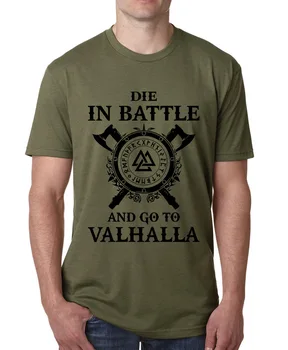 Vasaros Naujus Viking 3D Print T-marškinėliai, vyriški MIRTI MŪŠYJE Raidė O Kaklo trumpomis Rankovėmis Negabaritinių Punk Marškinėlius Vyrų Drabužiai camisetas
