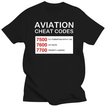 Vyrai Drabužiai Vyrams Marškinėlius Aviacijos Cheat Kodai - Juokinga Marškinėlius Pilotų - VYRIŠKI T-Shirt Moterims, T-Shirt Tees Viršuje 0542E