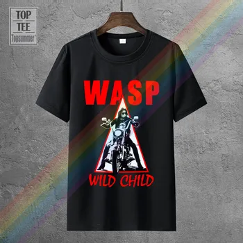 W. A. S. P. Wild Child'85 Trijulės Wasp Twisted Sister Naujas Black Marškinėliai