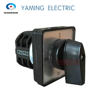 Yamin elektros LW8-10YH2/2 10A 380V Universalus Derinys Cam Switch Panel Mount 4 pozicijos Įtampos konvertuoti sidabro kontaktai