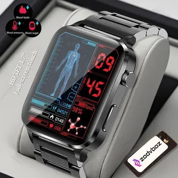 ZODVBOZ AMOLED Smart Watch Vyrų Lazerio Terapija Padeda Trys Aukšto Kraujo Spaudimo Stebėjimo IP68 Vandeniui Smartwatch Už Xiaomi