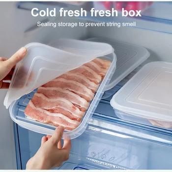 Šaldytuvas talpinimo Virtuvės šviežių saugojimo dėžutė Minkštas viršelis talpinimo Uždaromos šaldymo dėžutė Virtuvės reikmenys